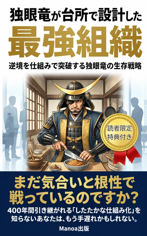『独眼竜が台所で設計した最強組織』表紙