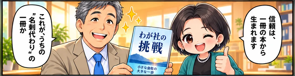 Manoa出版の紹介漫画 4コマ目